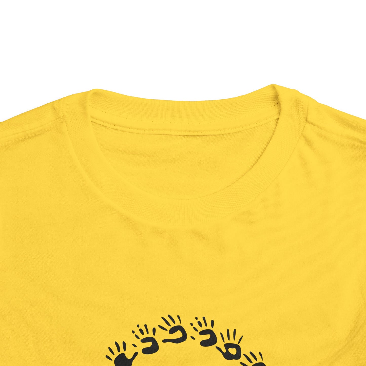 Custom Circle Handprints Toddler T-Shirt