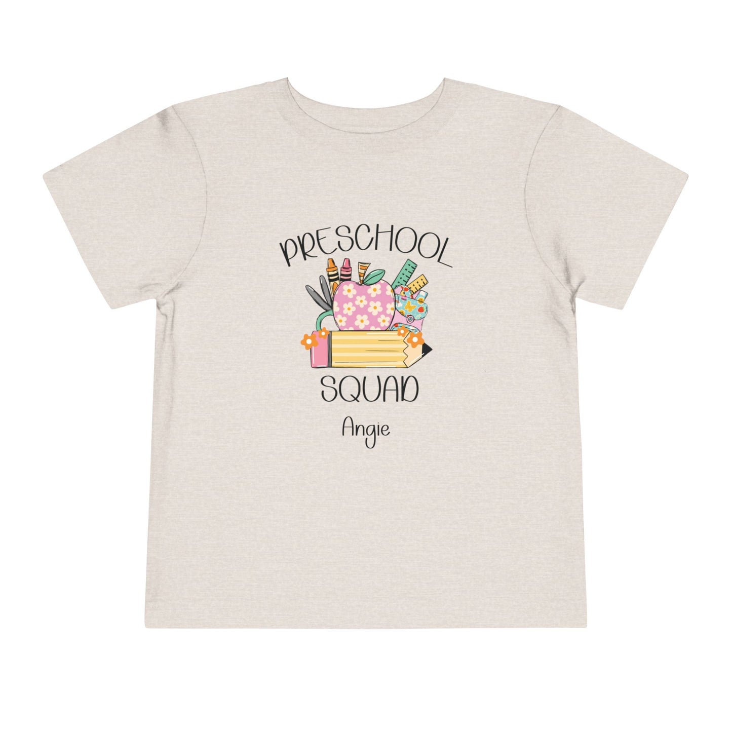 Custom Preschool Squad Toddler T-Shirt