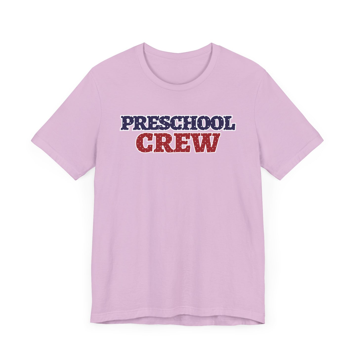 Custom Unisex Polka Dot Preschool Crew T-Shirt