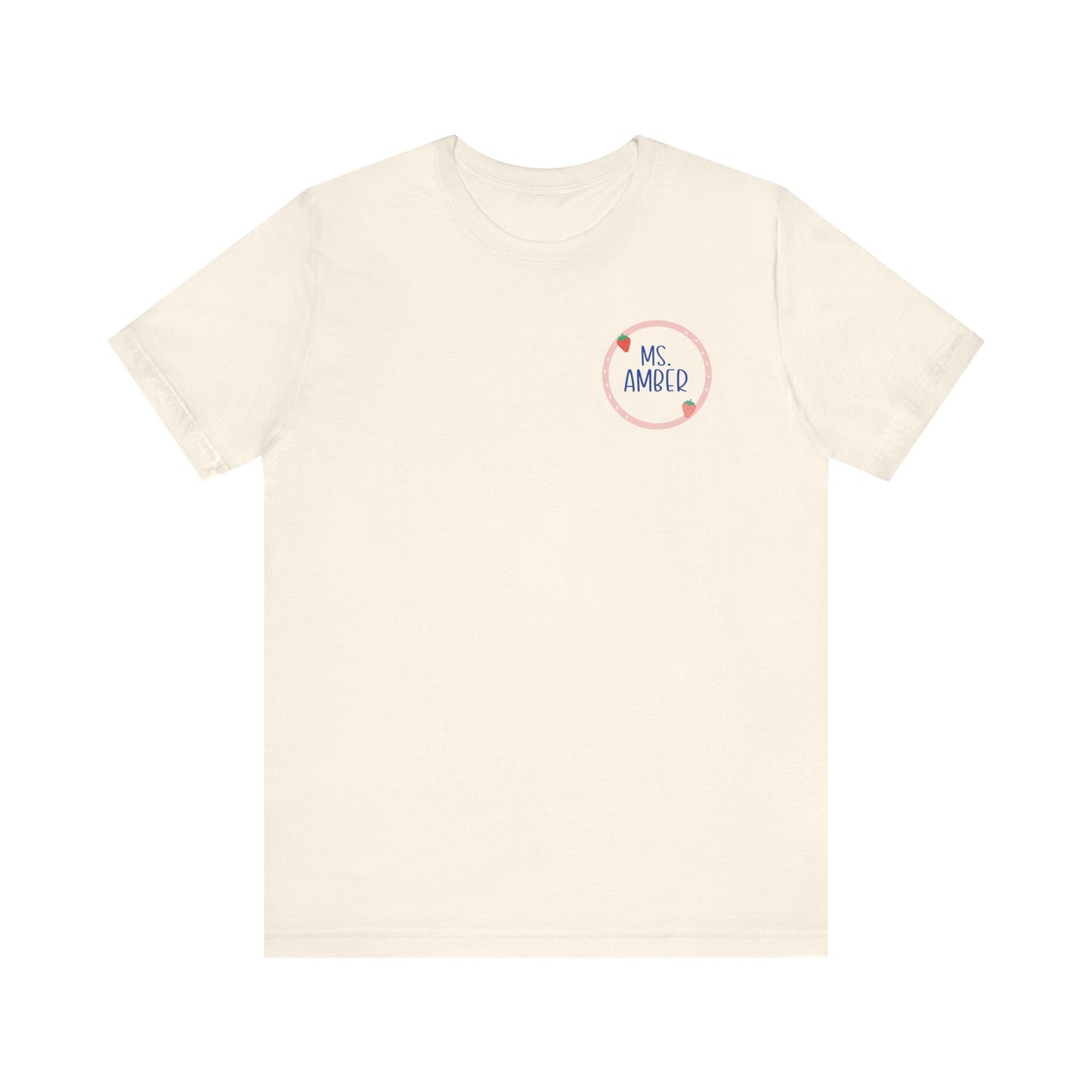 Custom Unisex Stawberry Circle T-Shirt