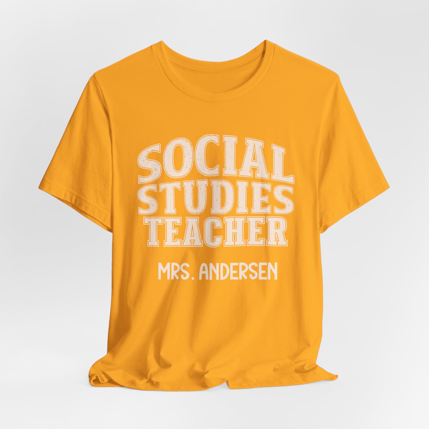 Custom Unisex Social Studies Teacher T-Shirt