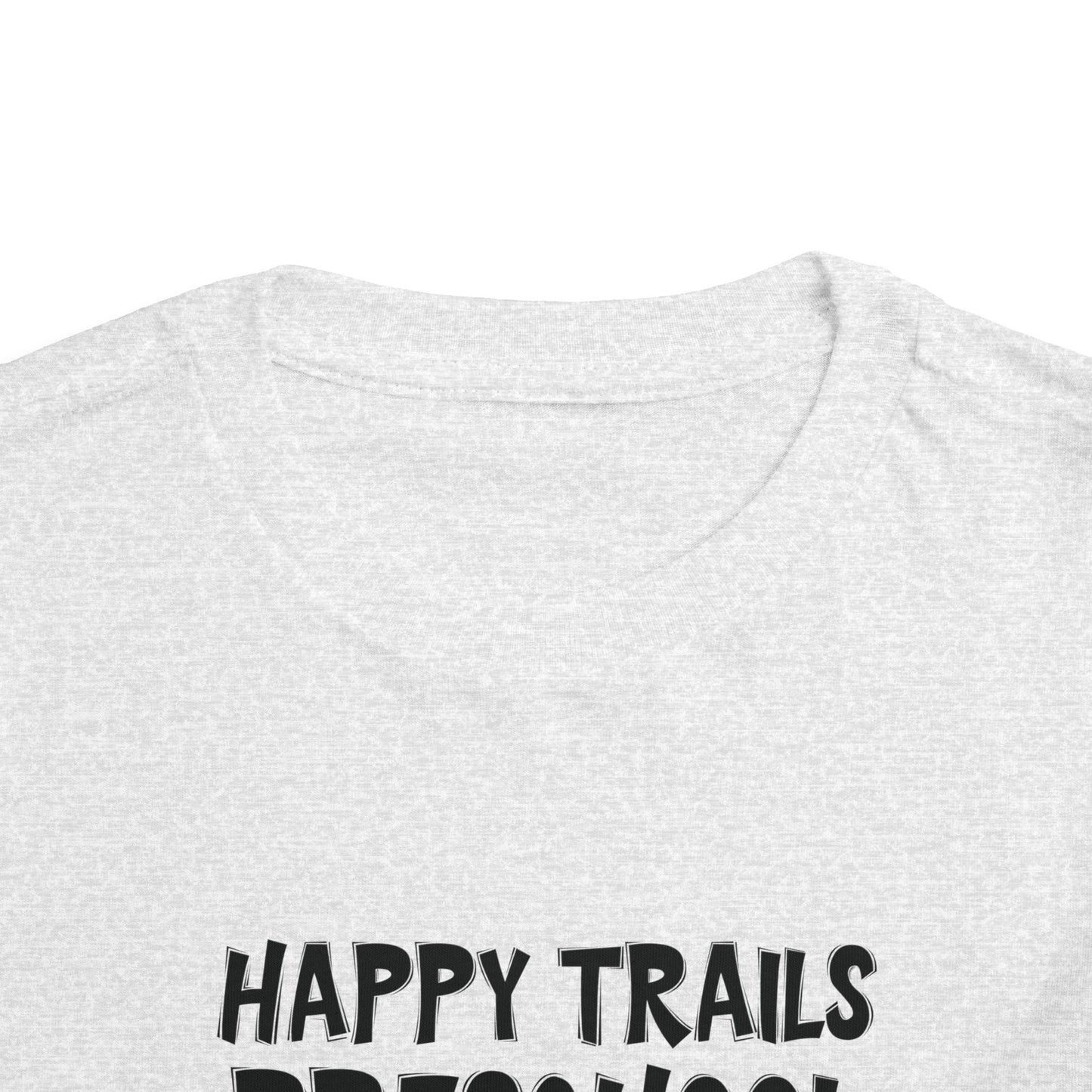 Custom School Name Toddler Bold Outlined T-Shirt