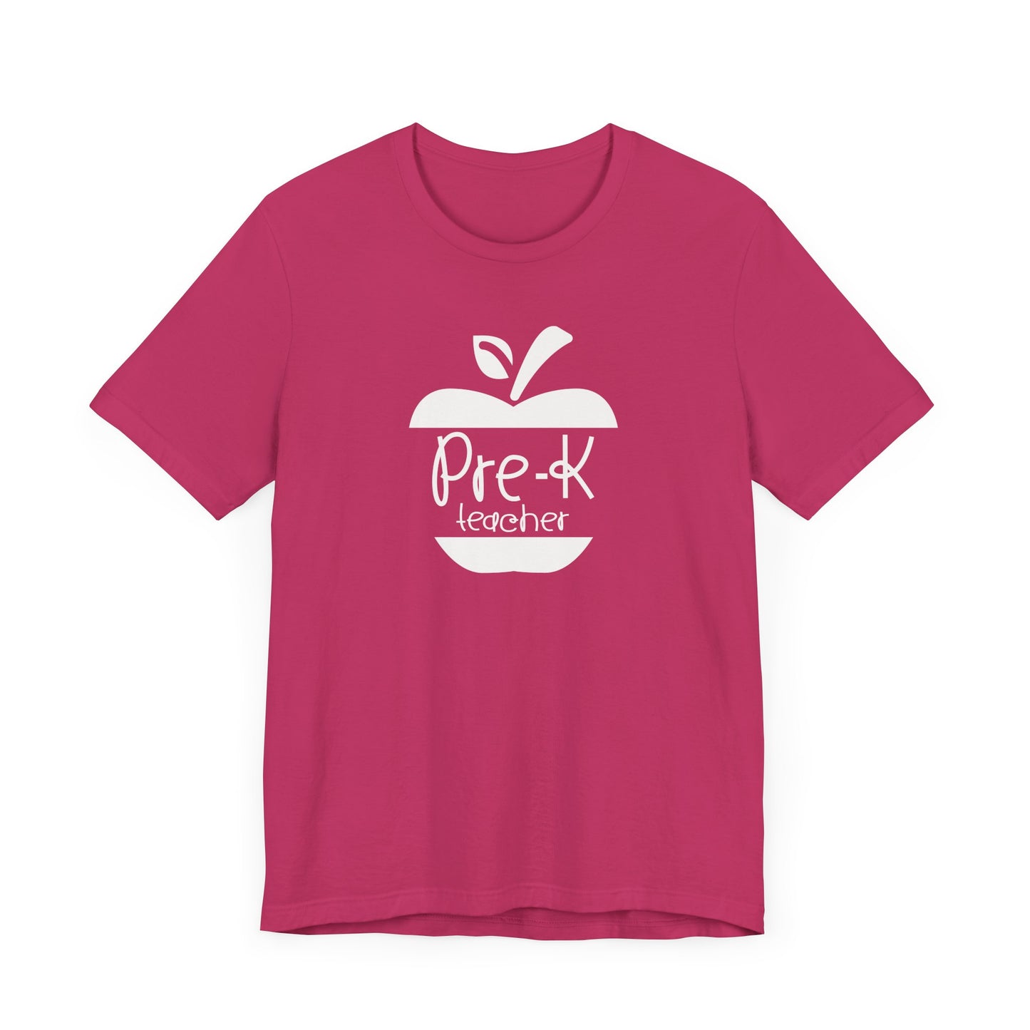 Custom Unisex Pre-K Teacher Apple Teacher T-Shirt