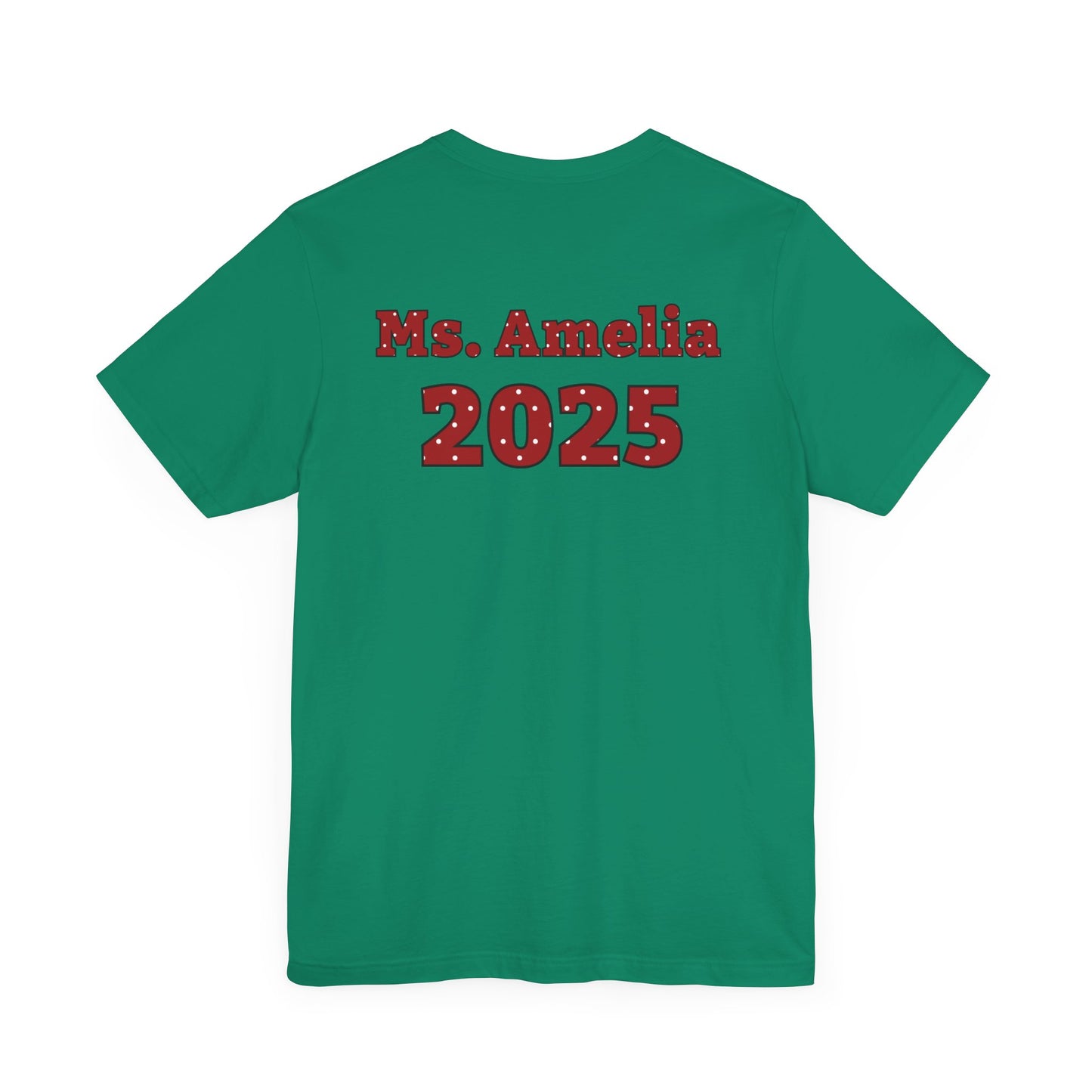 Custom Unisex Red Polka Dot Preschool Crew T-Shirt