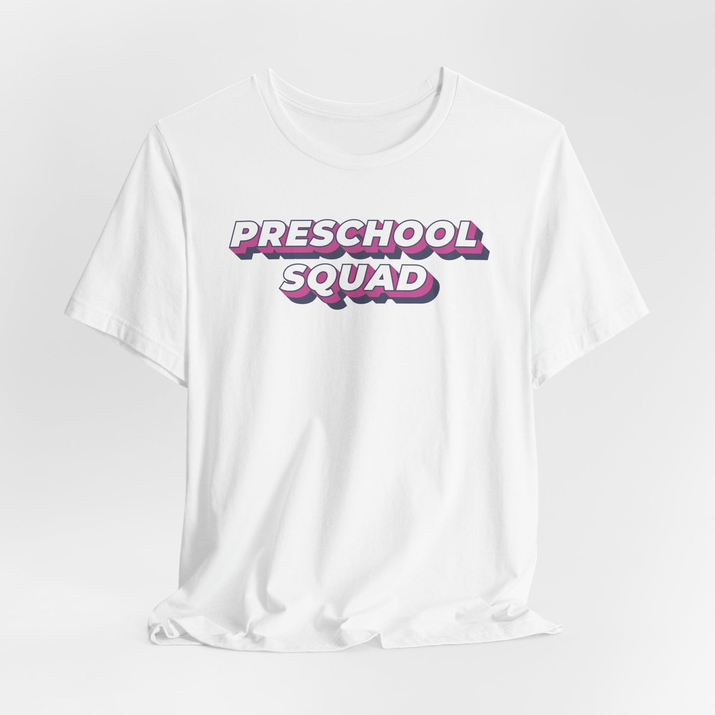 Custom Unisex Layered Preschool Squad T-Shirt