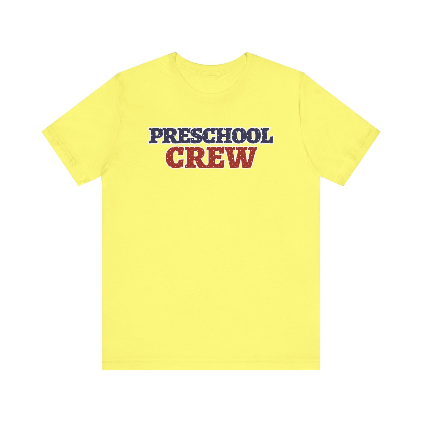 Custom Unisex Polka Dot Preschool Crew T-Shirt