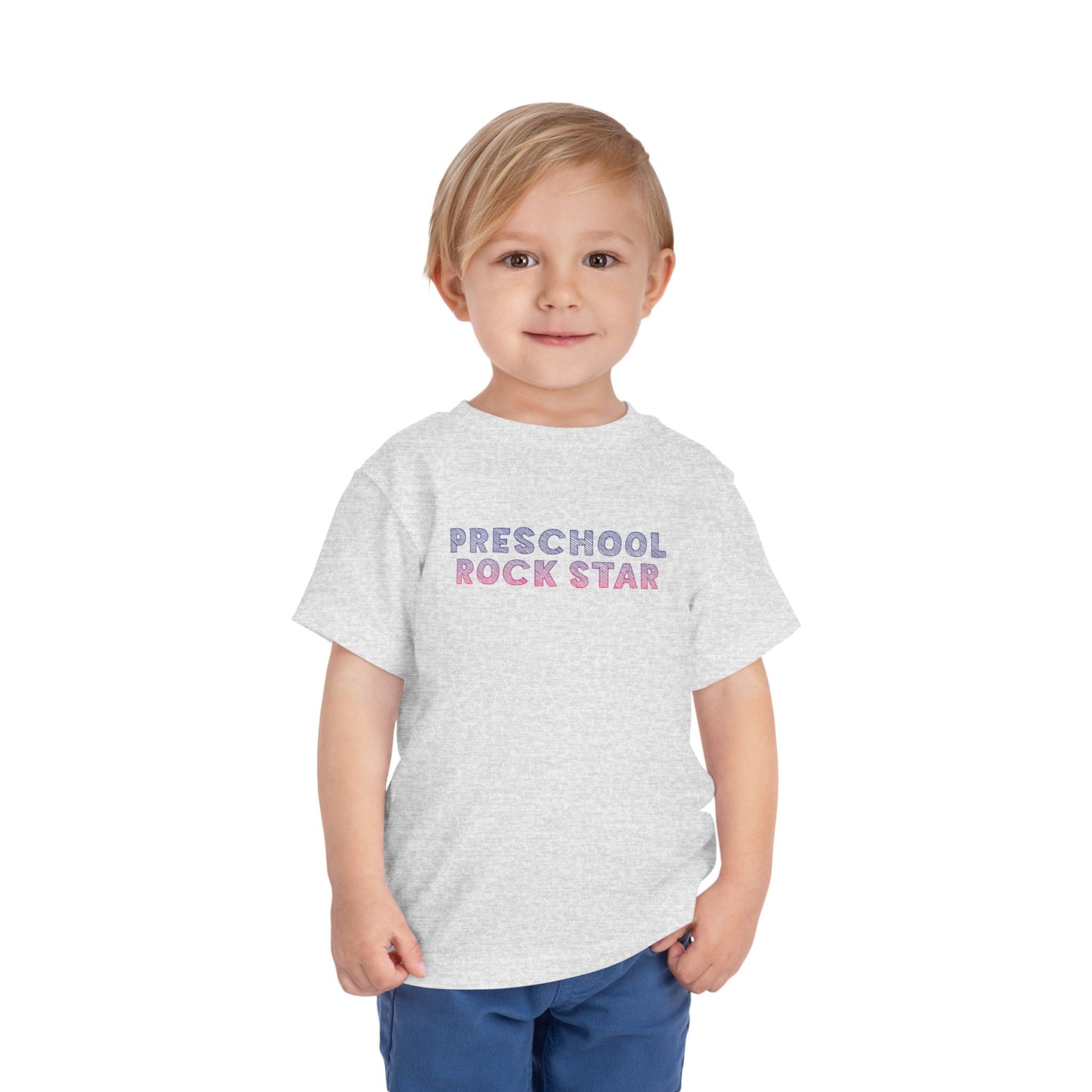 Custom Preschool Rockstar Toddler T-Shirt