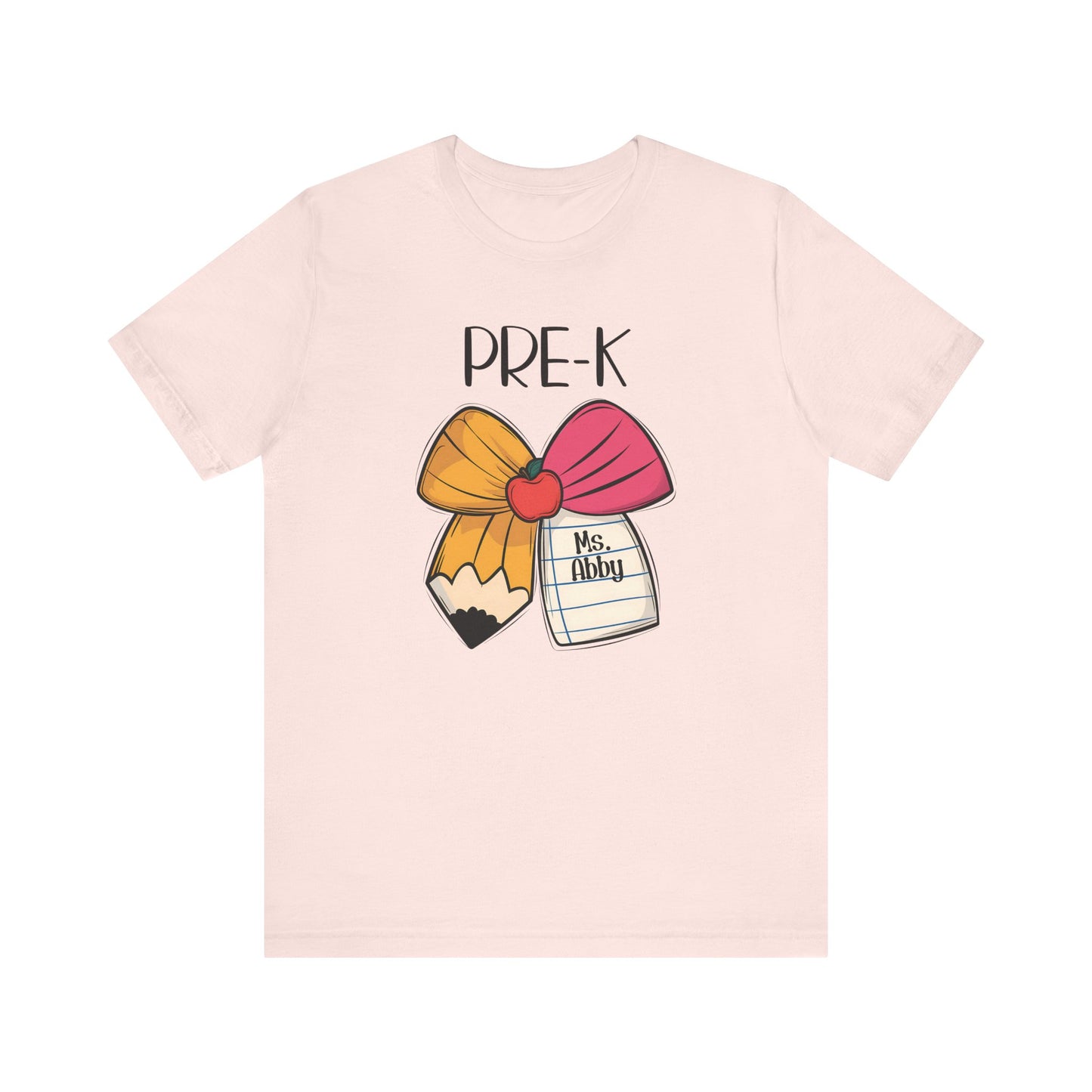 Custom Unisex Pre-K Bow T-Shirt