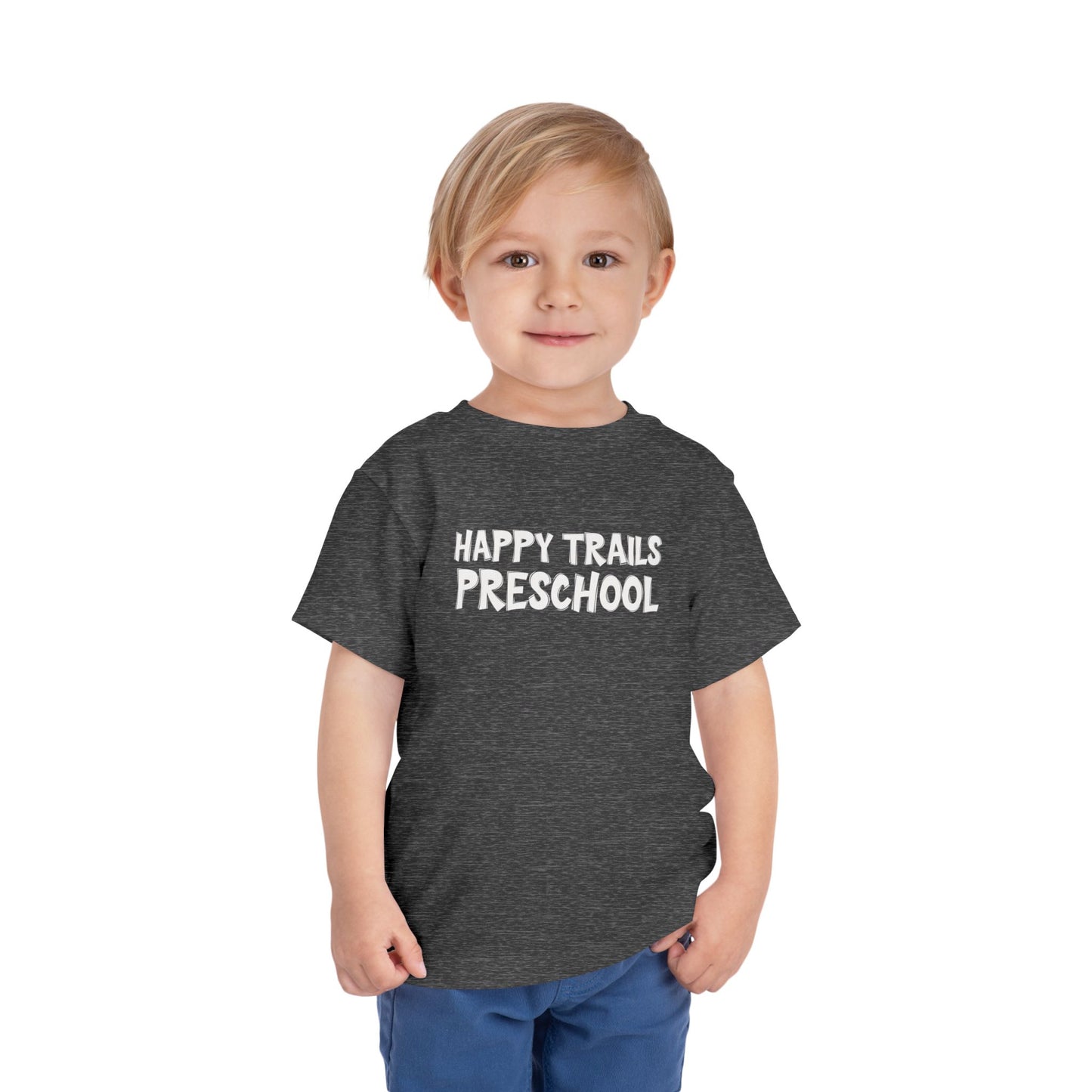 Custom School Name Toddler Outlined T-Shirt