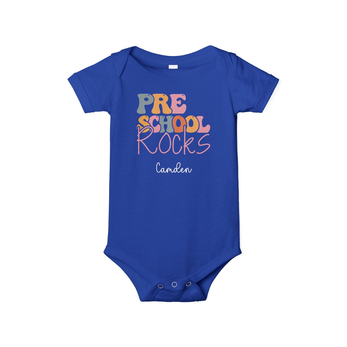 Custom PreSchool Rocks Infant Jersey One Piece