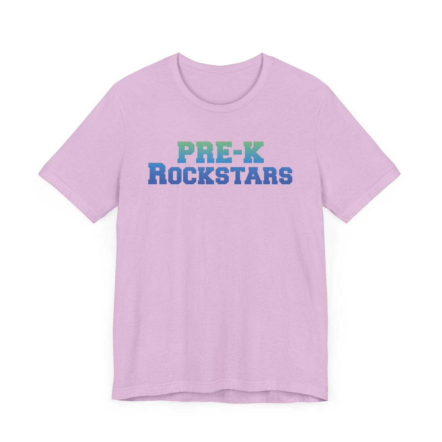 Custom Unisex Green-Blue Pre-K Rockstars T-Shirt