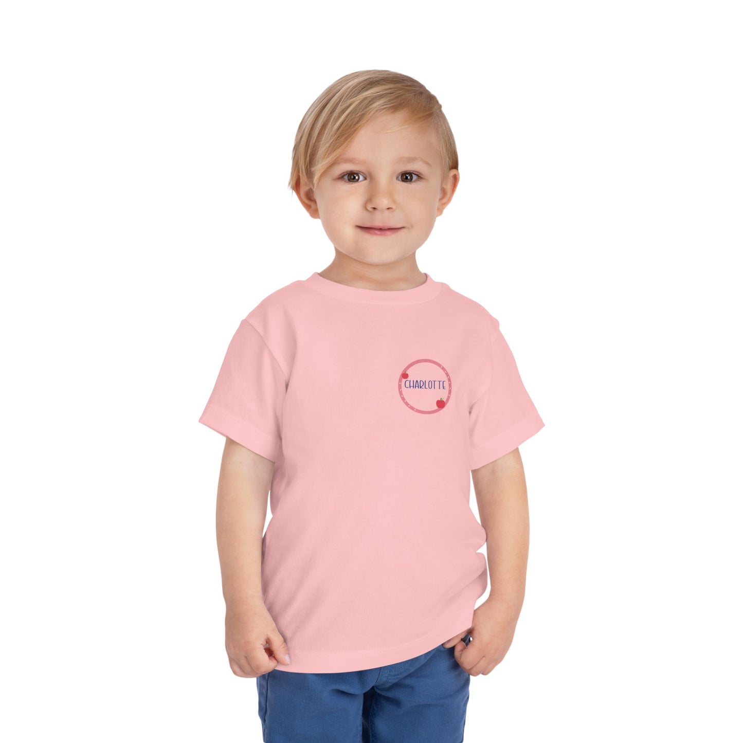 Custom Apple Circle Toddler T-Shirt