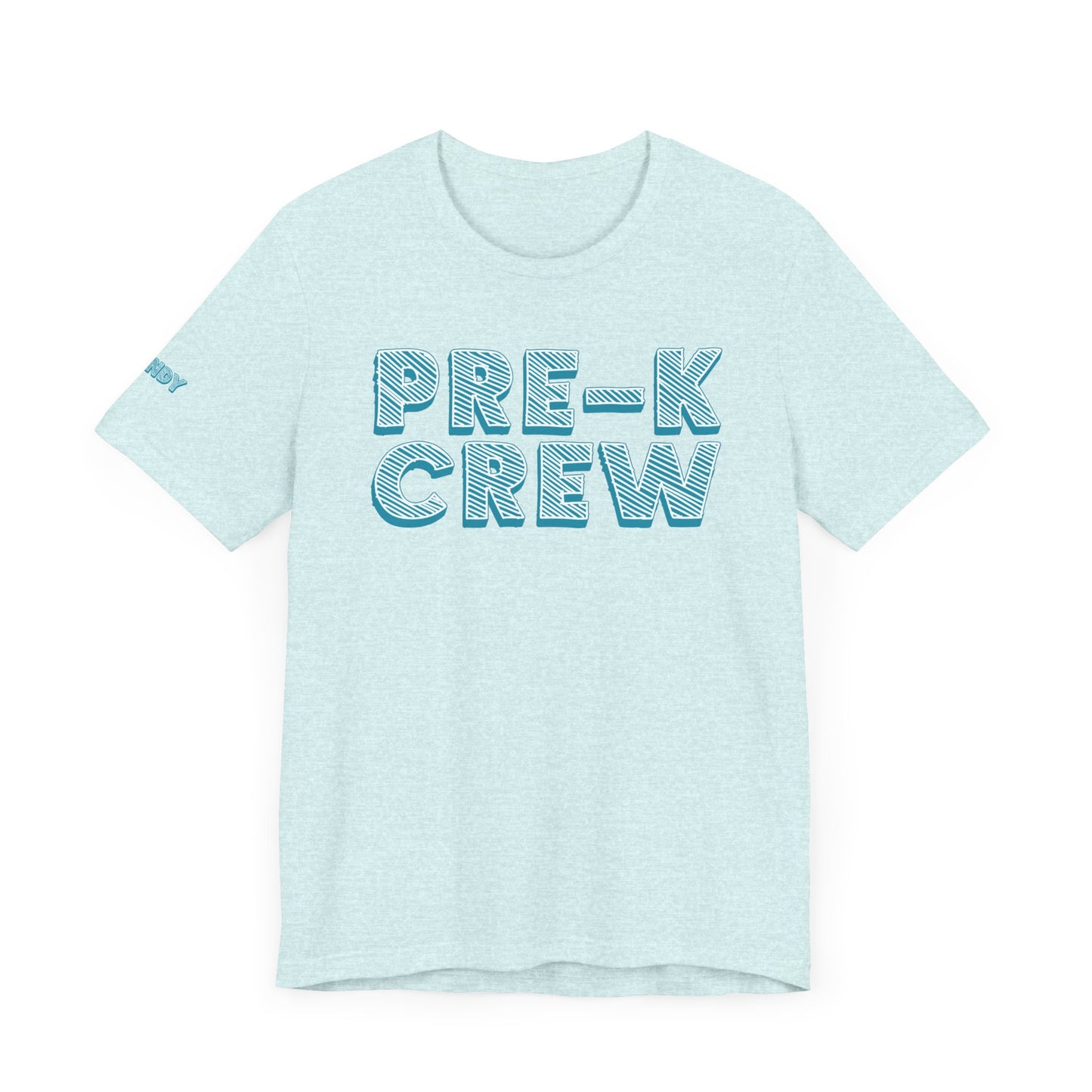 Custom Unisex Crossed Out Pre-K Crew T-Shirt
