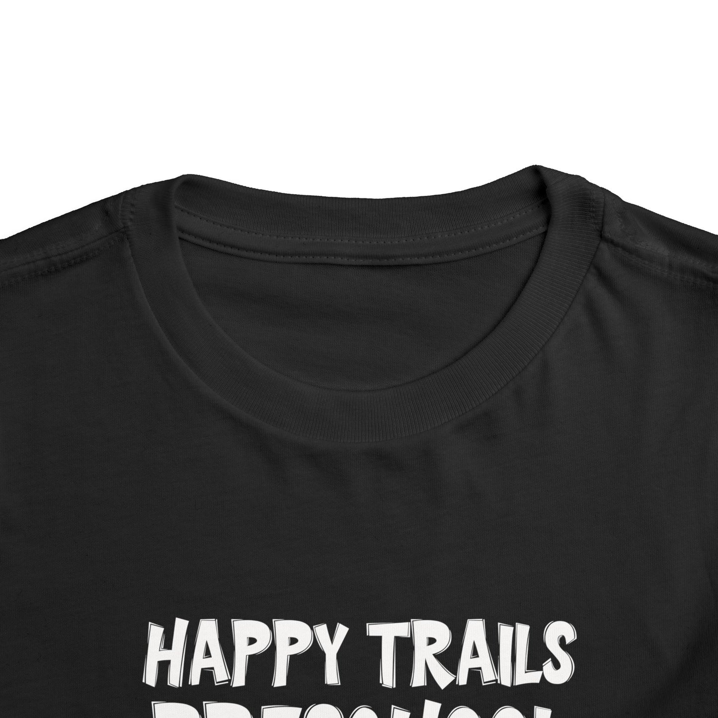 Custom School Name Toddler Outlined T-Shirt