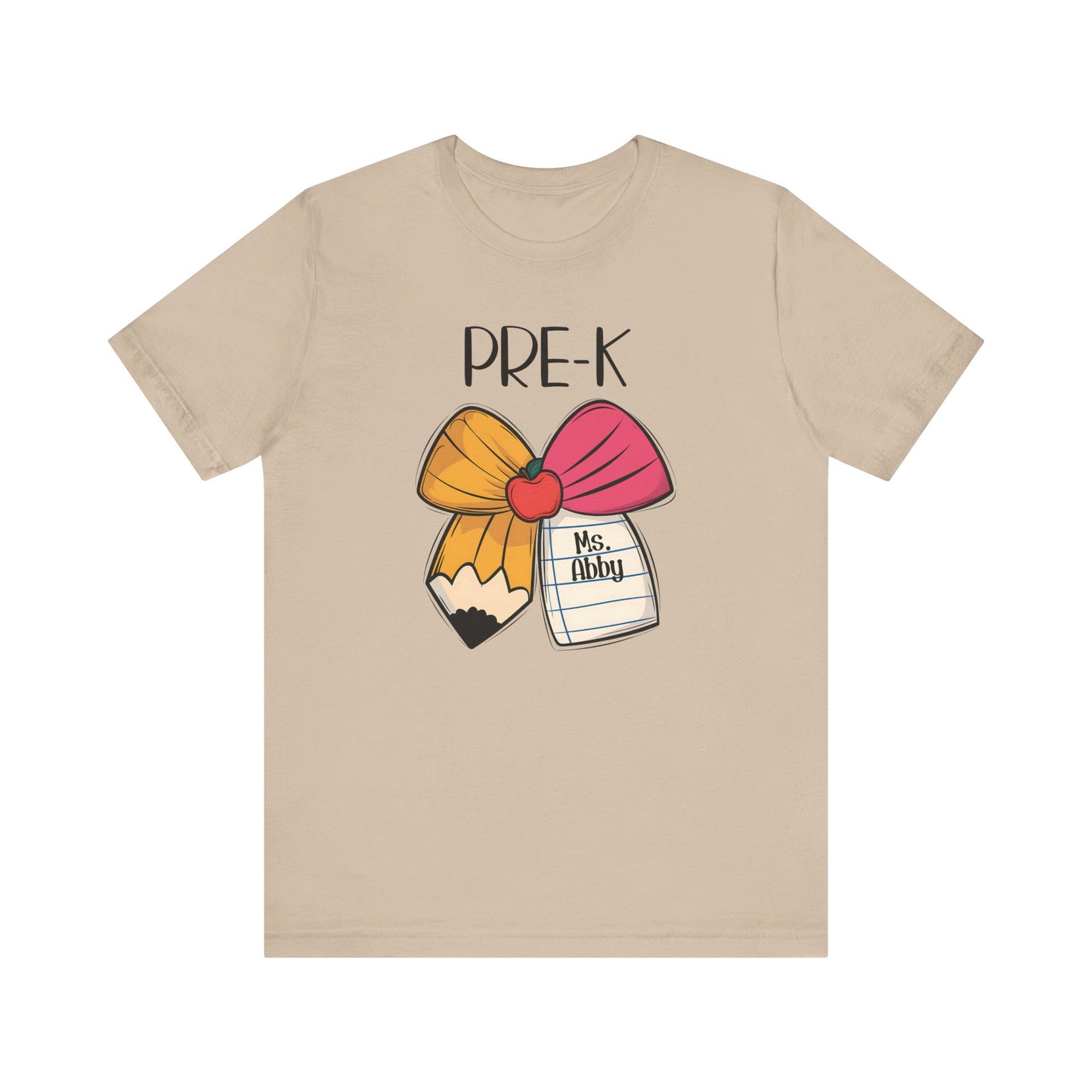 Custom Unisex Pre-K Bow T-Shirt