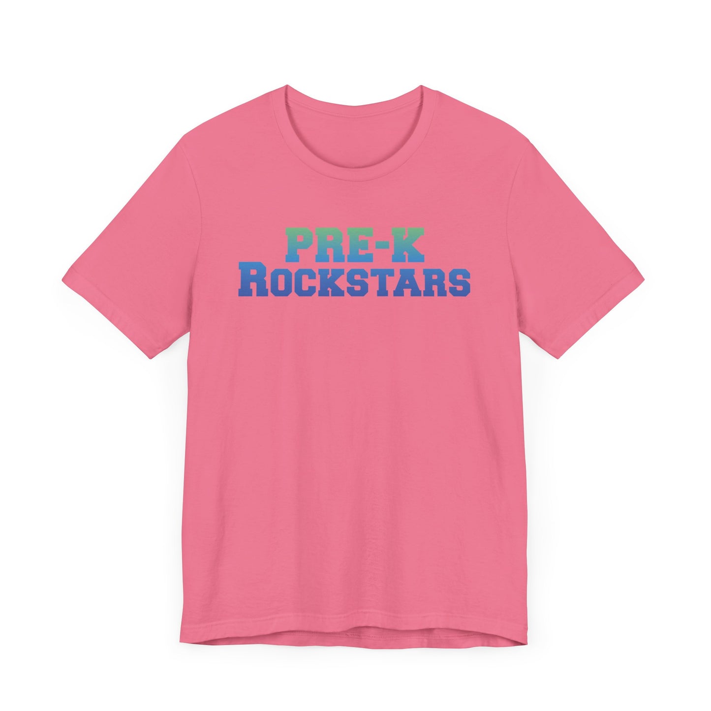Custom Unisex Green-Blue Pre-K Rockstars T-Shirt
