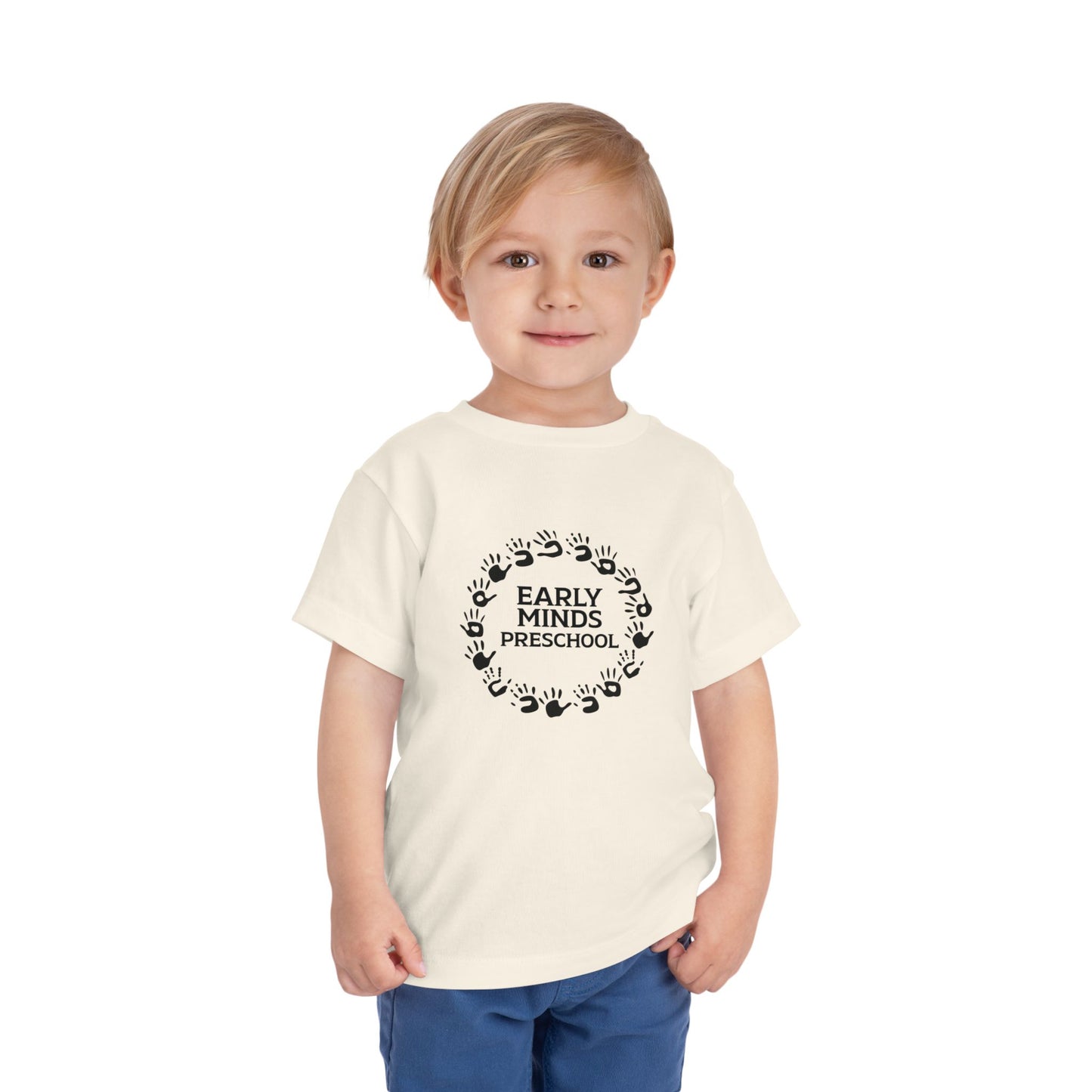 Custom Circle Handprints Toddler T-Shirt