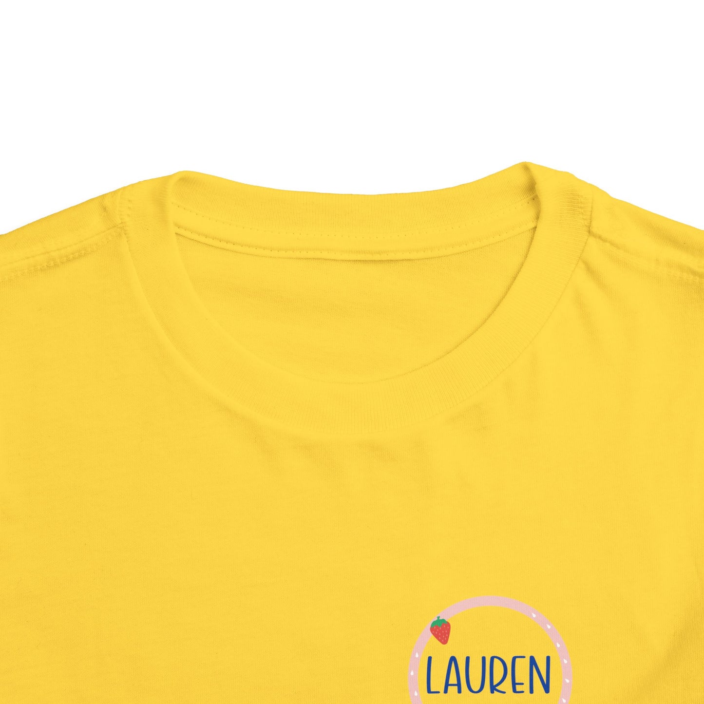 Custom Strawberry Circle Toddler T-Shirt