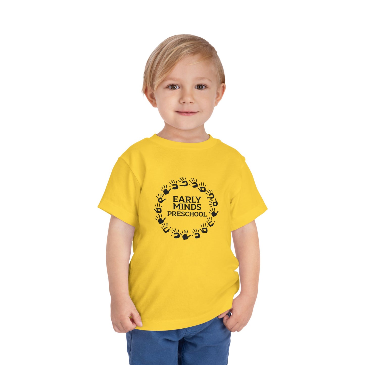 Custom Circle Handprints Toddler T-Shirt