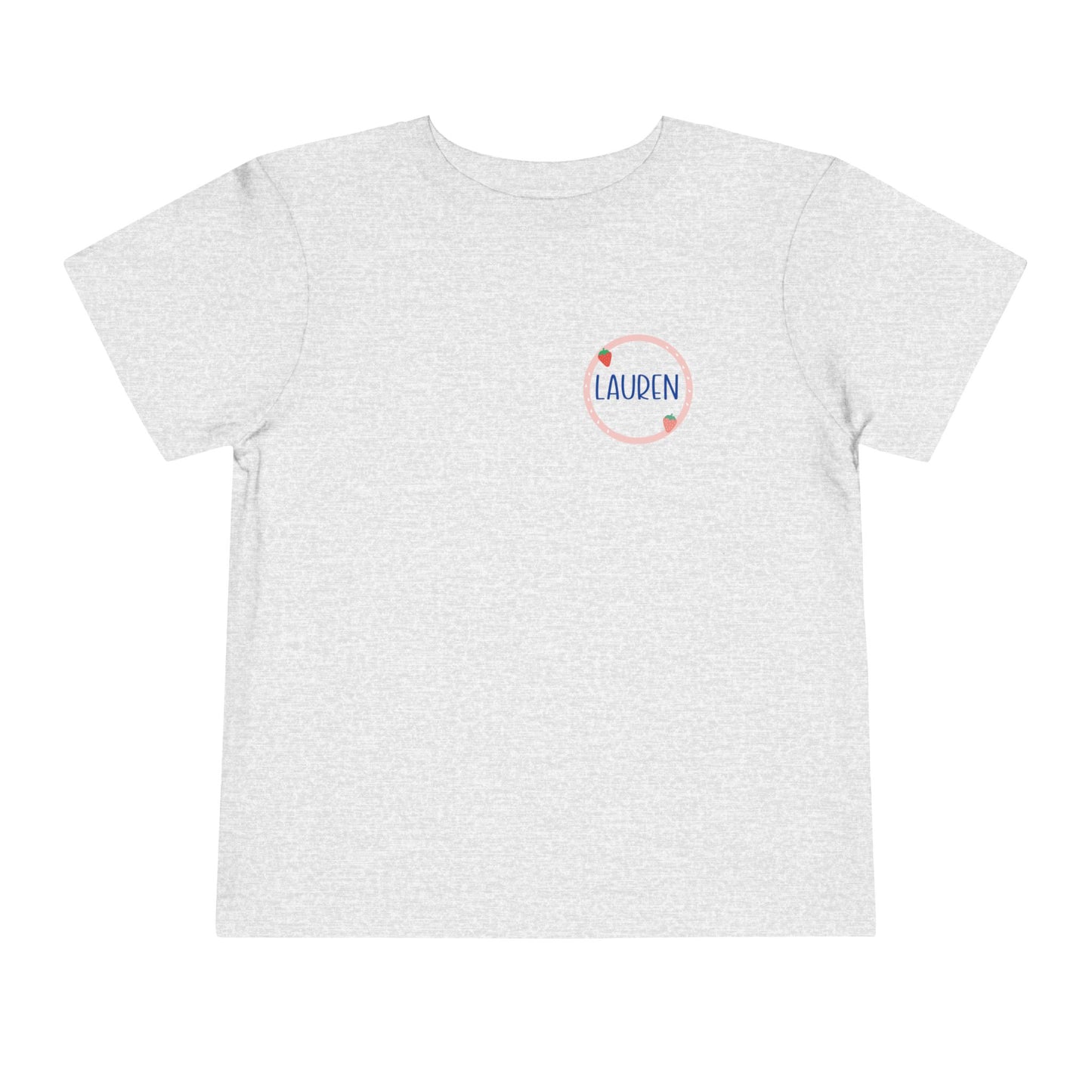 Custom Strawberry Circle Toddler T-Shirt