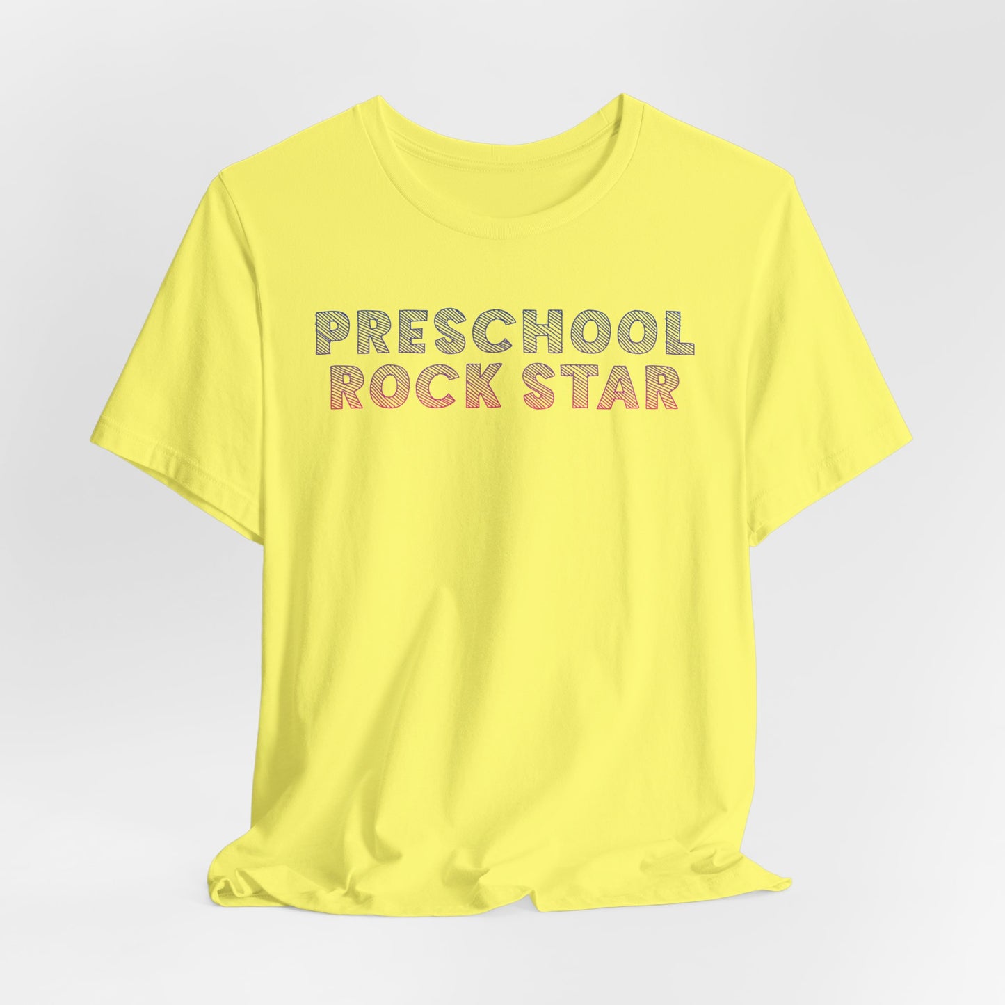 Custom Unisex Lined Preschool Rock Stars T-Shirt