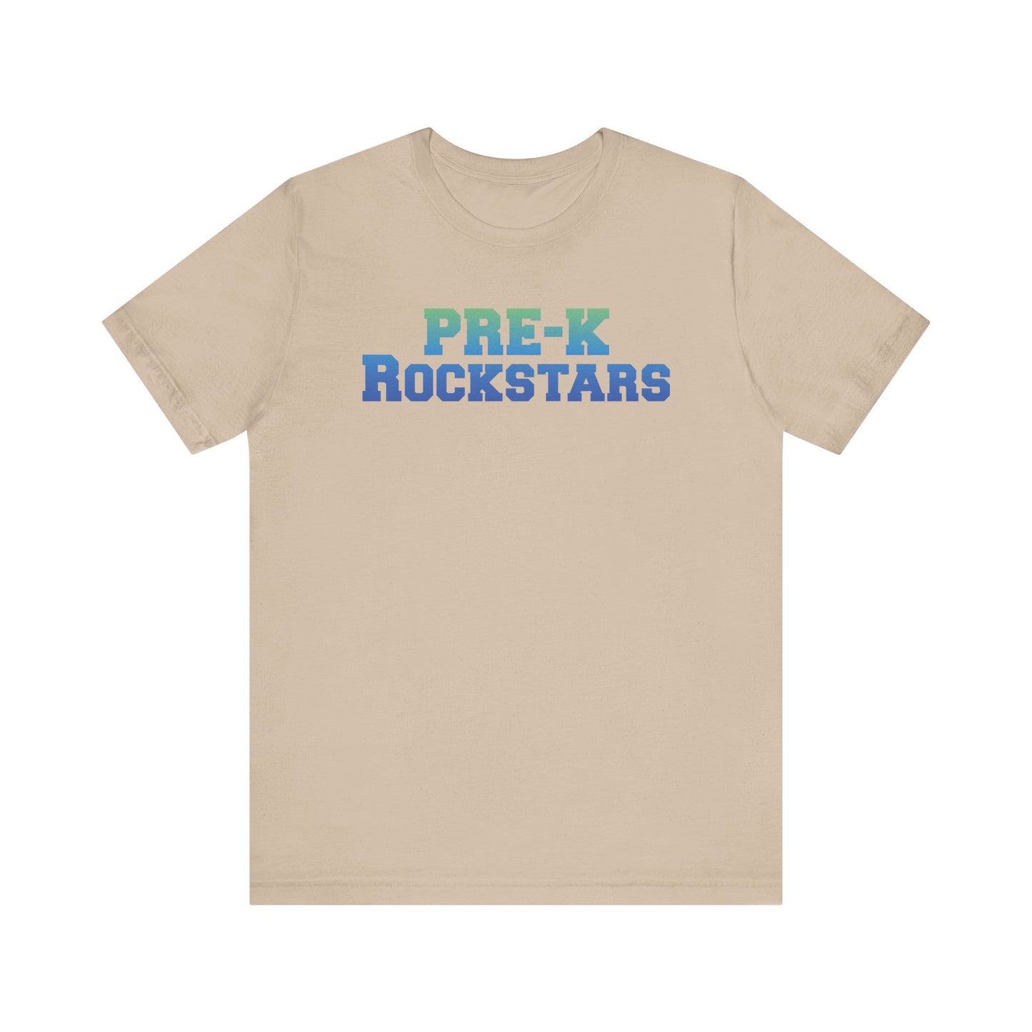 Custom Unisex Green-Blue Pre-K Rockstars T-Shirt