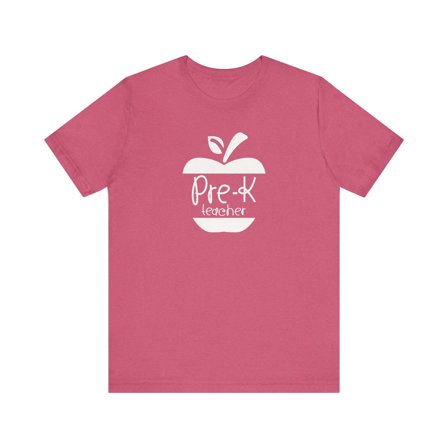 Custom Unisex Pre-K Teacher Apple Teacher T-Shirt