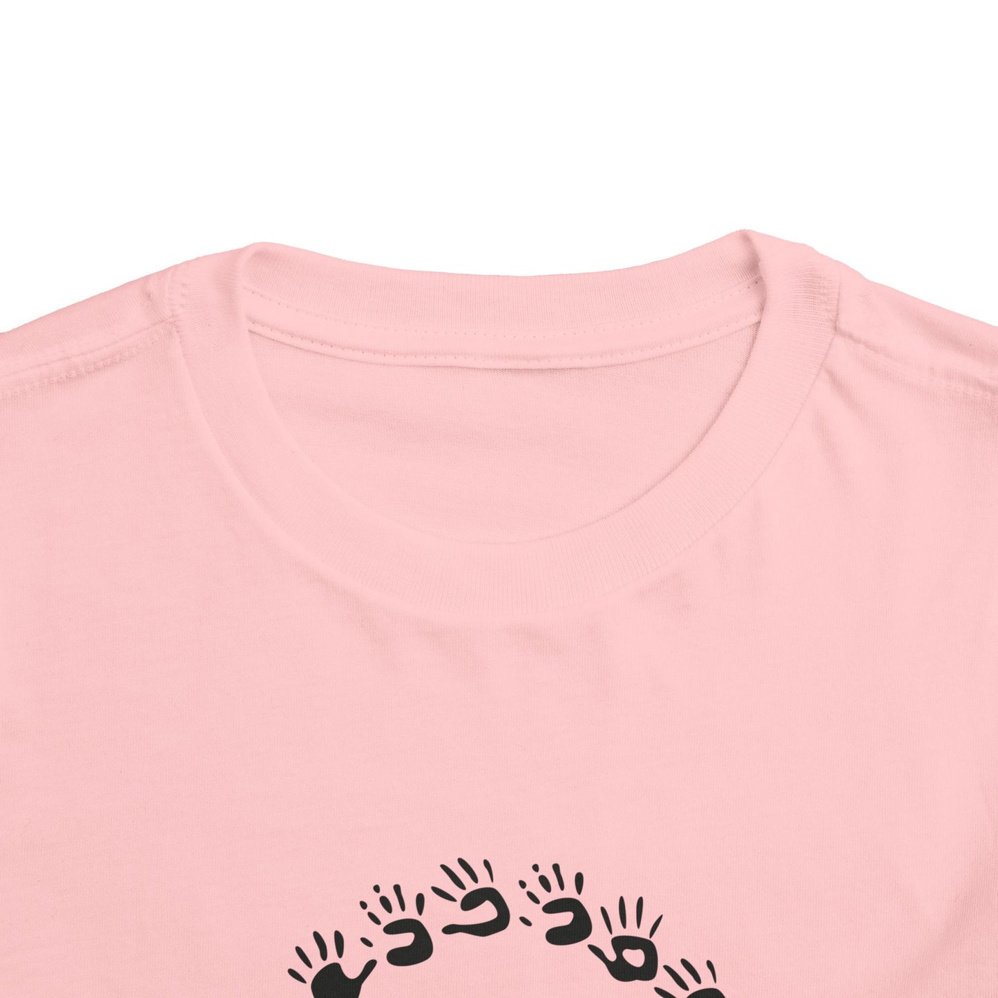 Custom Circle Handprints Toddler T-Shirt