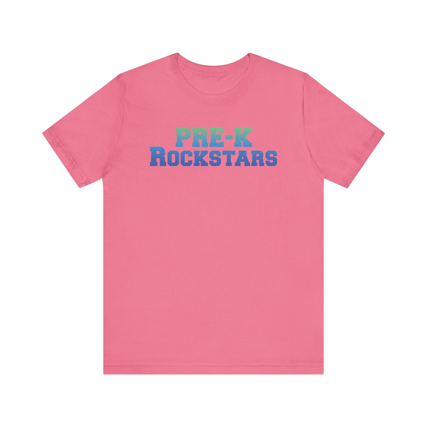 Custom Unisex Green-Blue Pre-K Rockstars T-Shirt