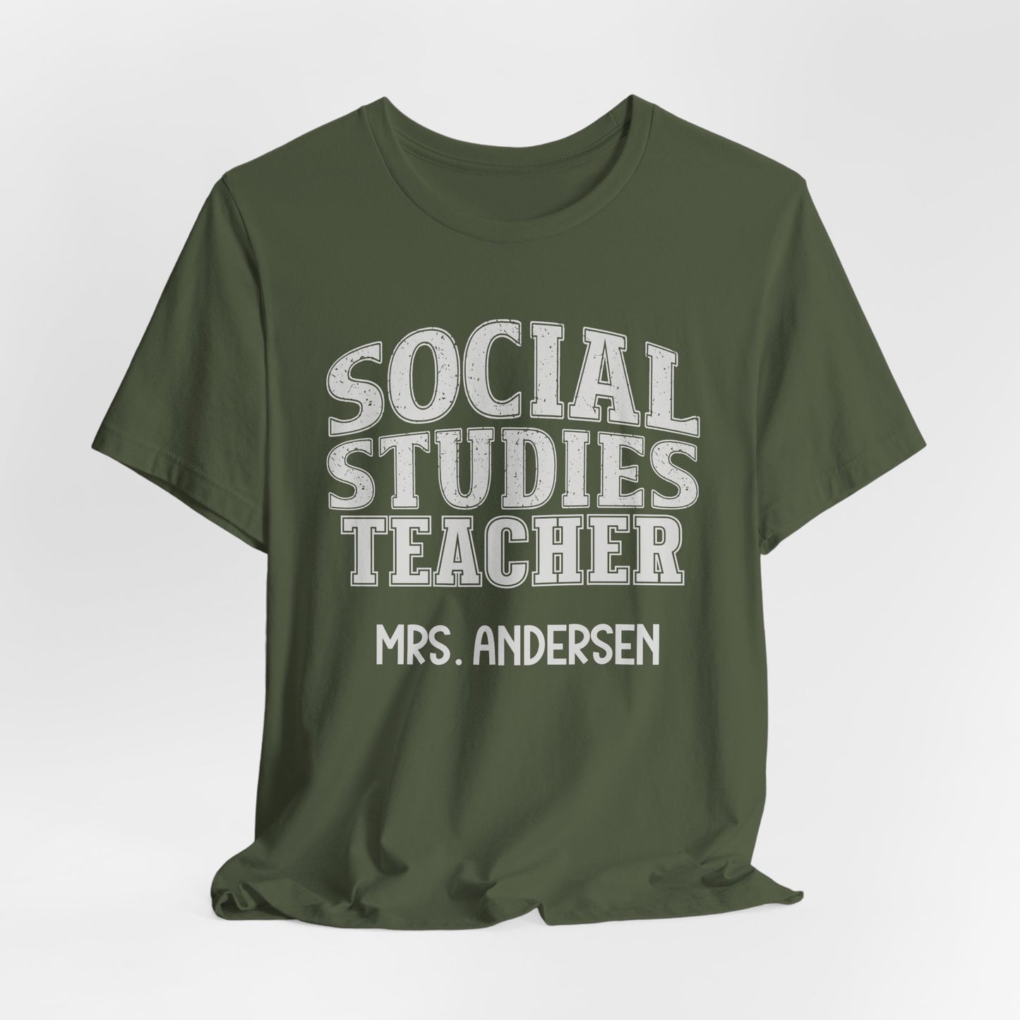Custom Unisex Social Studies Teacher T-Shirt