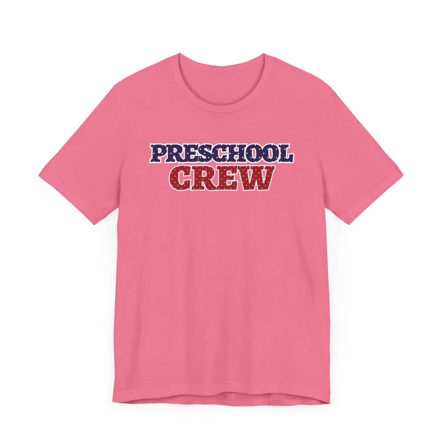 Custom Unisex Polka Dot Preschool Crew T-Shirt