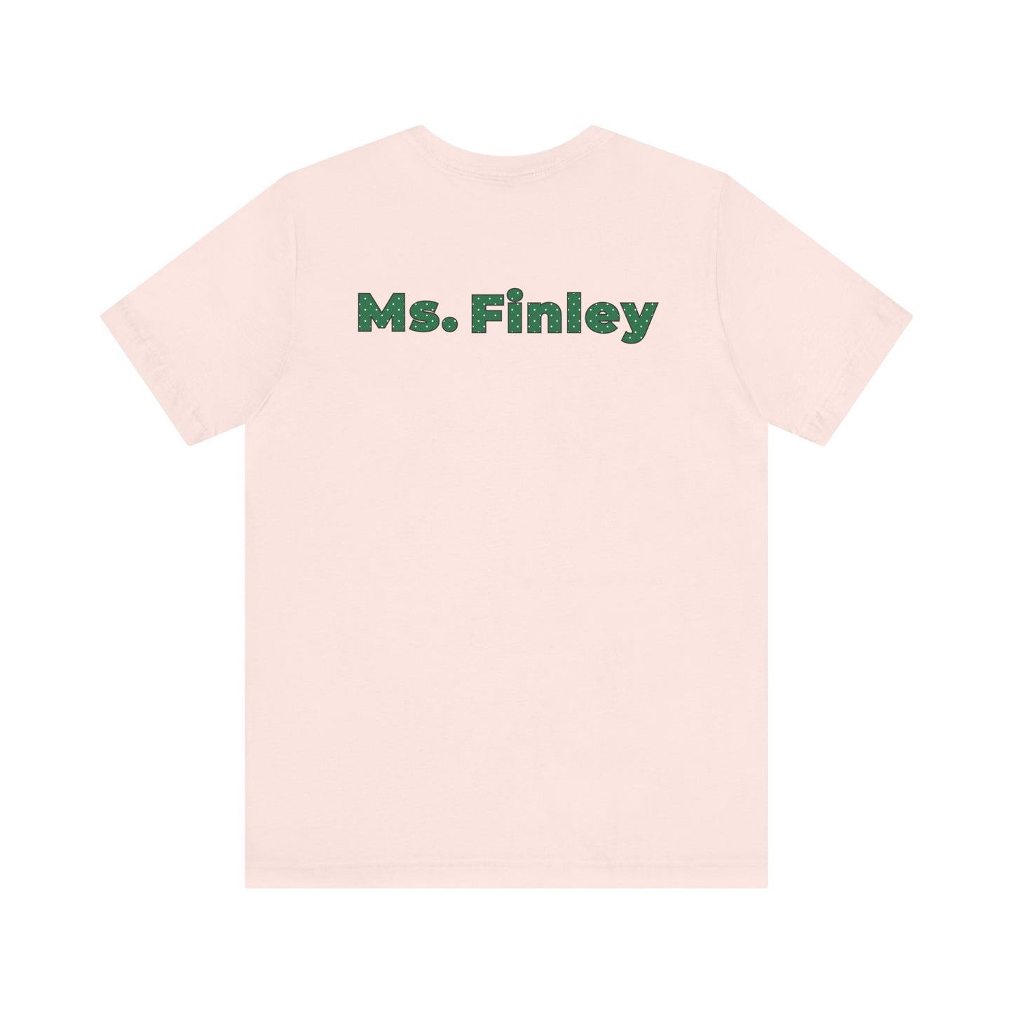 Custom Unisex Green Polka Dot Preschool Crew T-Shirt