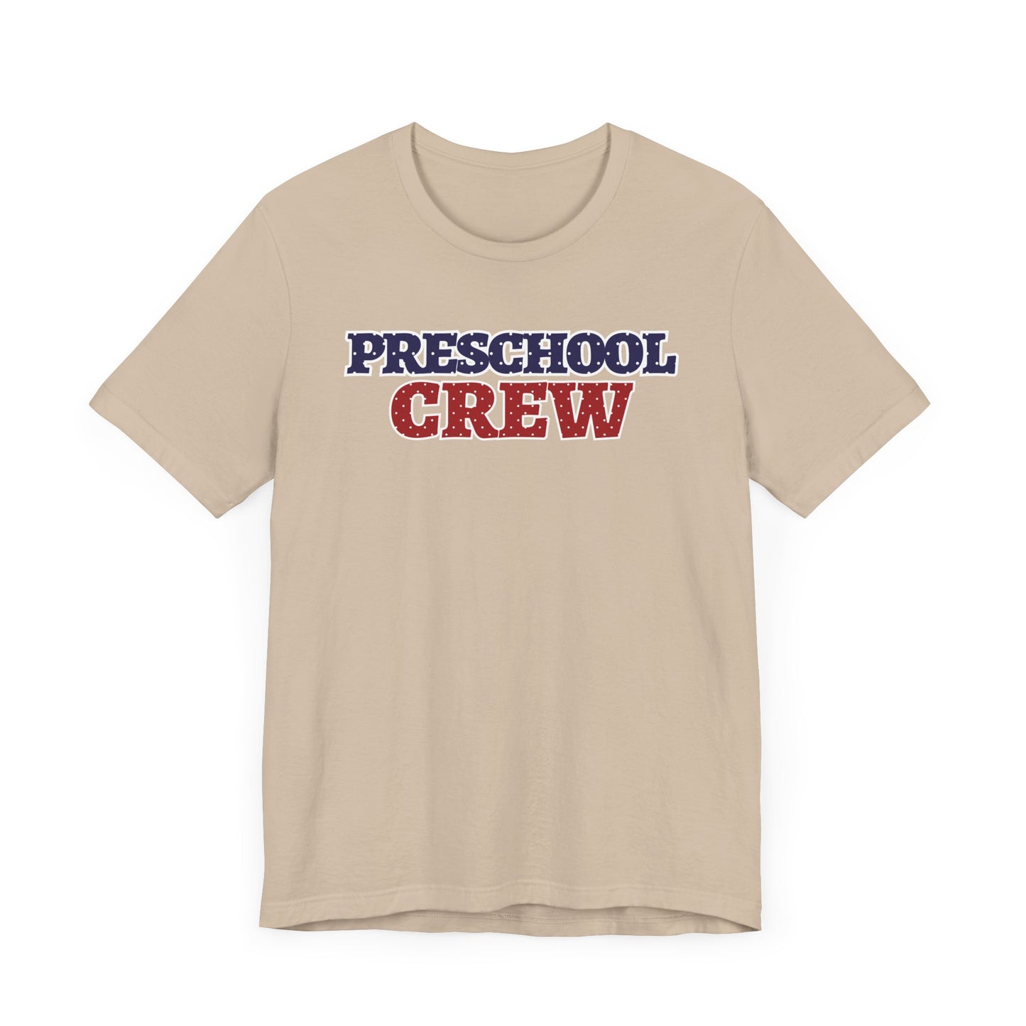 Custom Unisex Polka Dot Preschool Crew T-Shirt