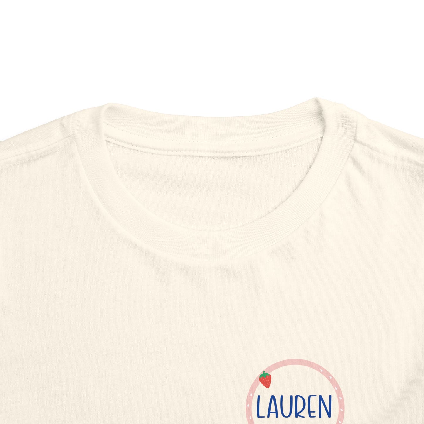 Custom Strawberry Circle Toddler T-Shirt