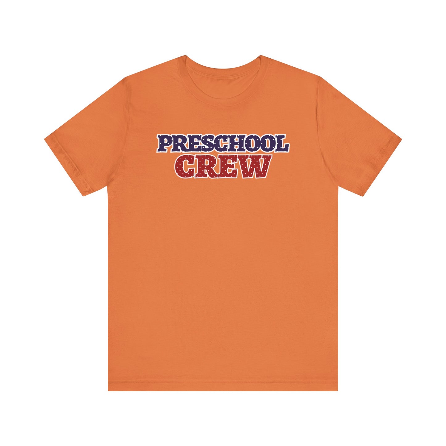 Custom Unisex Polka Dot Preschool Crew T-Shirt
