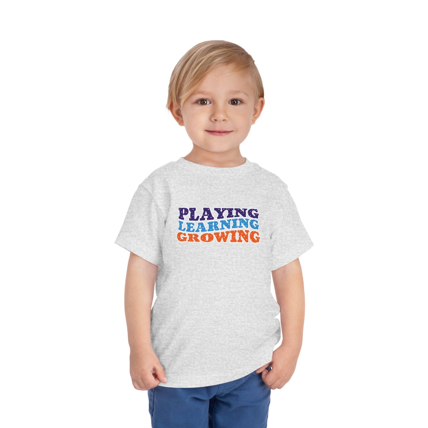 Custom Playing Learning Growing Toddler T-Shirt