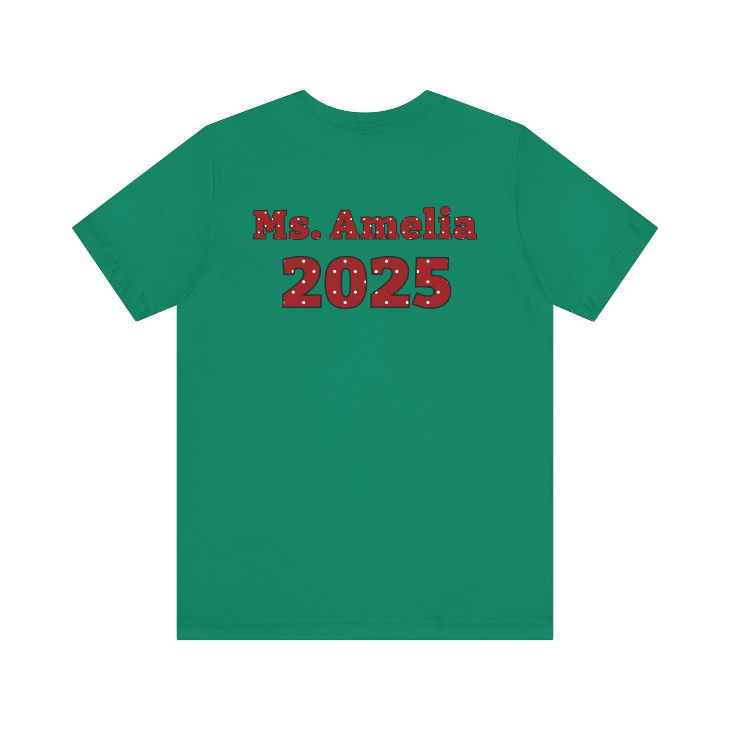 Custom Unisex Red Polka Dot Preschool Crew T-Shirt