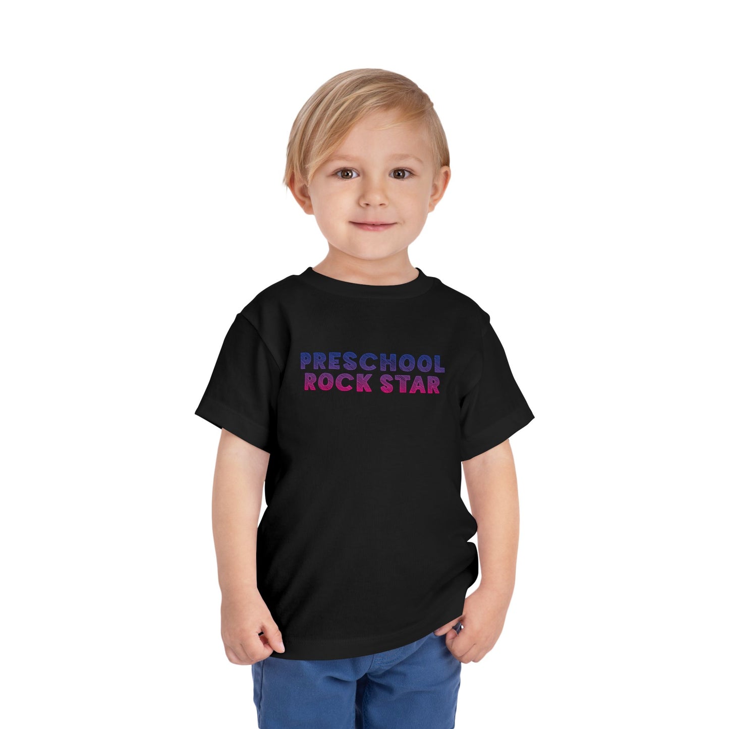 Custom Preschool Rockstar Toddler T-Shirt