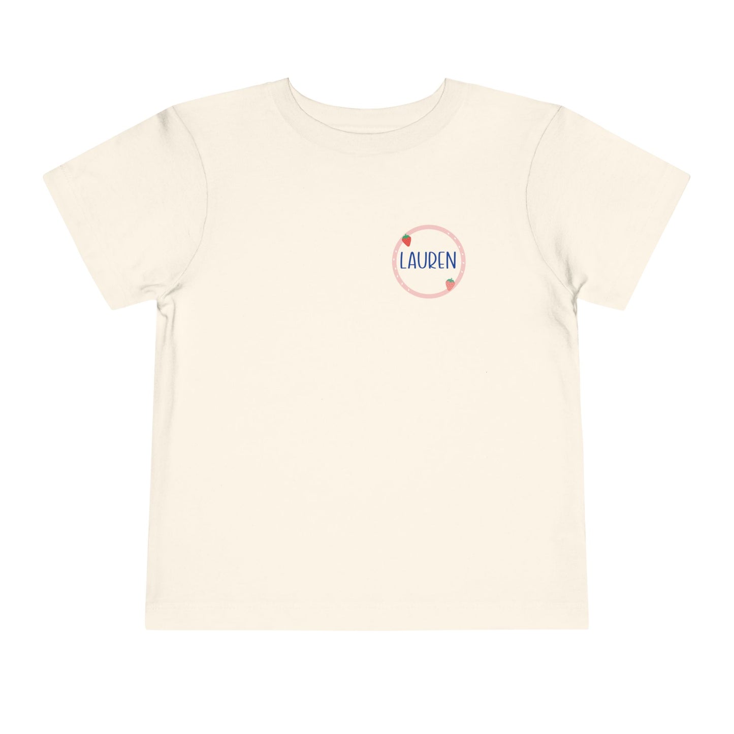 Custom Strawberry Circle Toddler T-Shirt