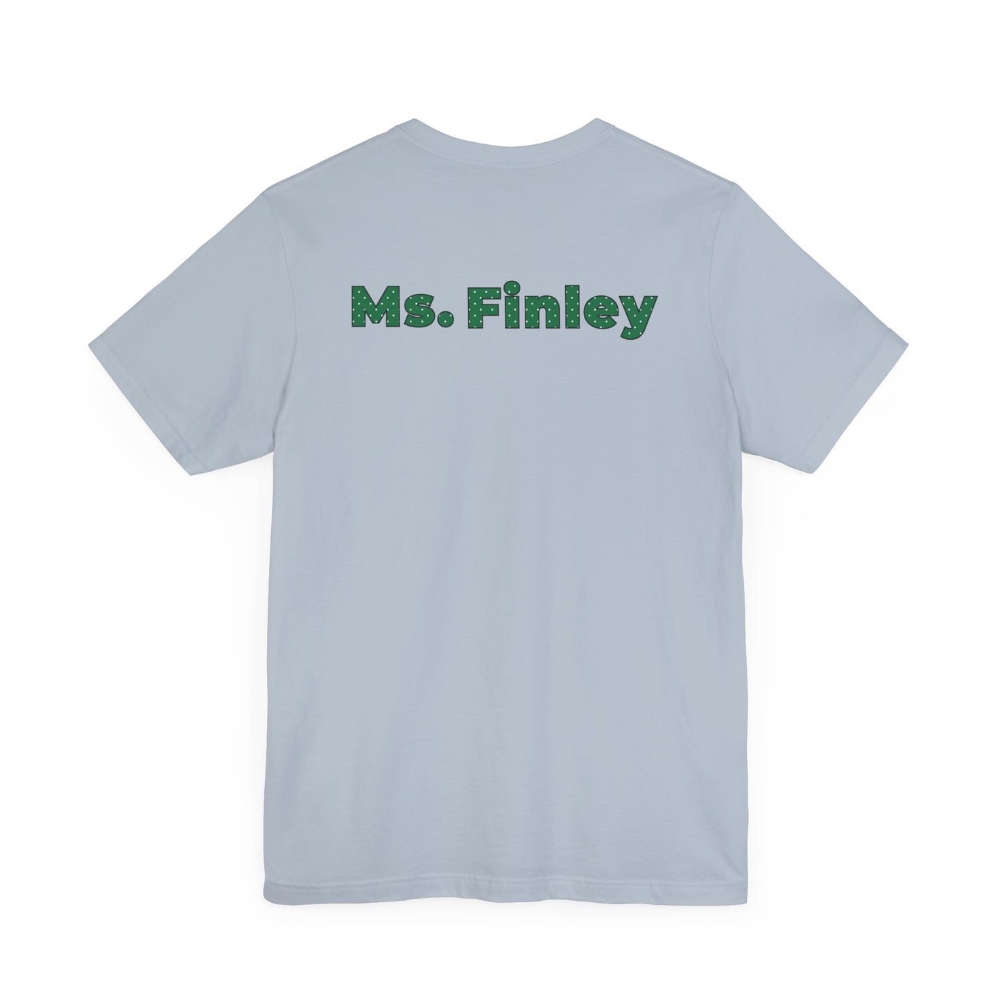Custom Unisex Green Polka Dot Preschool Crew T-Shirt