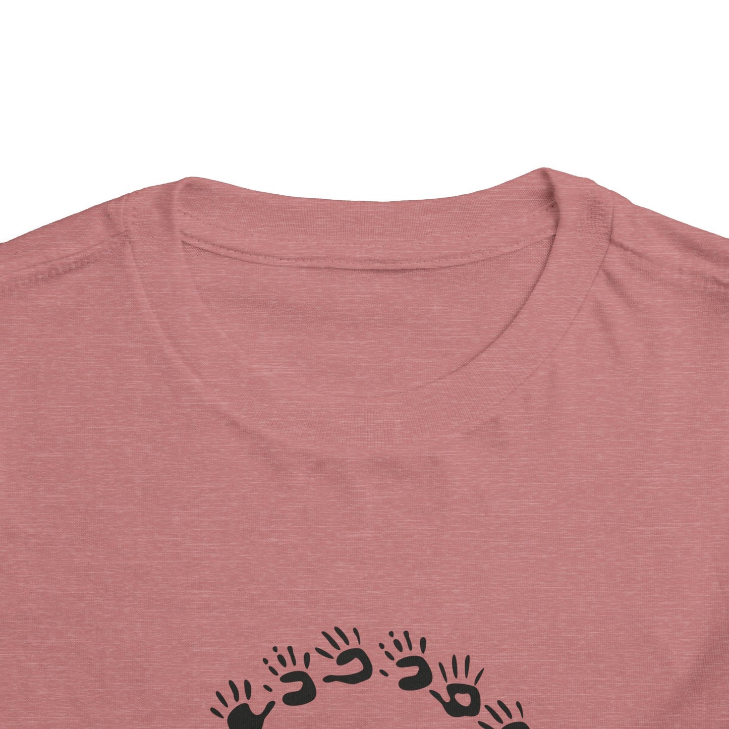 Custom Circle Handprints Toddler T-Shirt