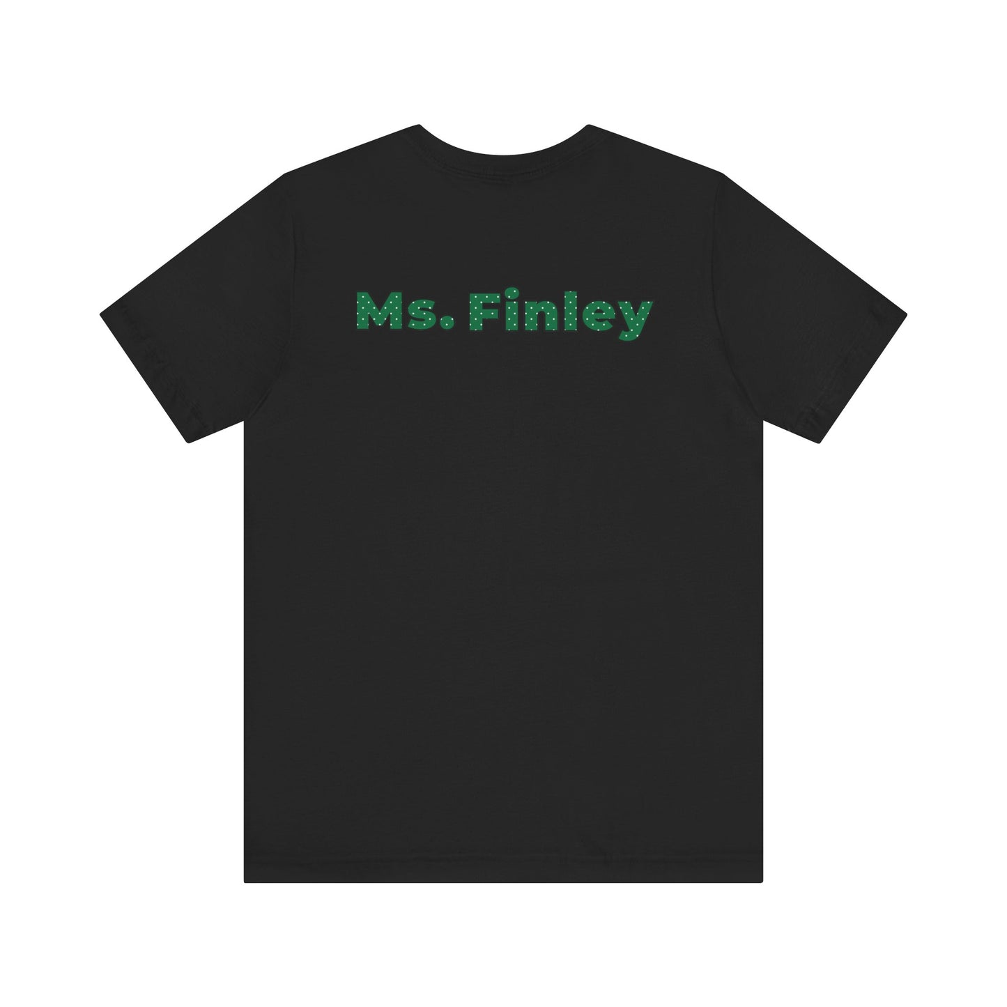 Custom Unisex Green Polka Dot Preschool Crew T-Shirt