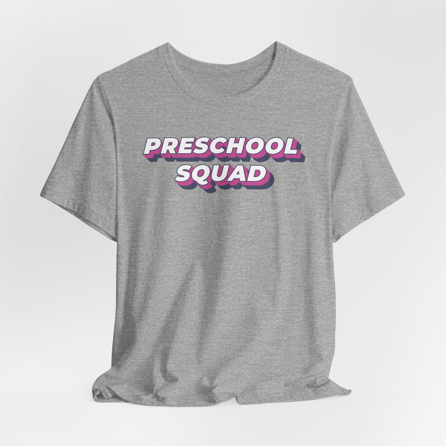 Custom Unisex Layered Preschool Squad T-Shirt