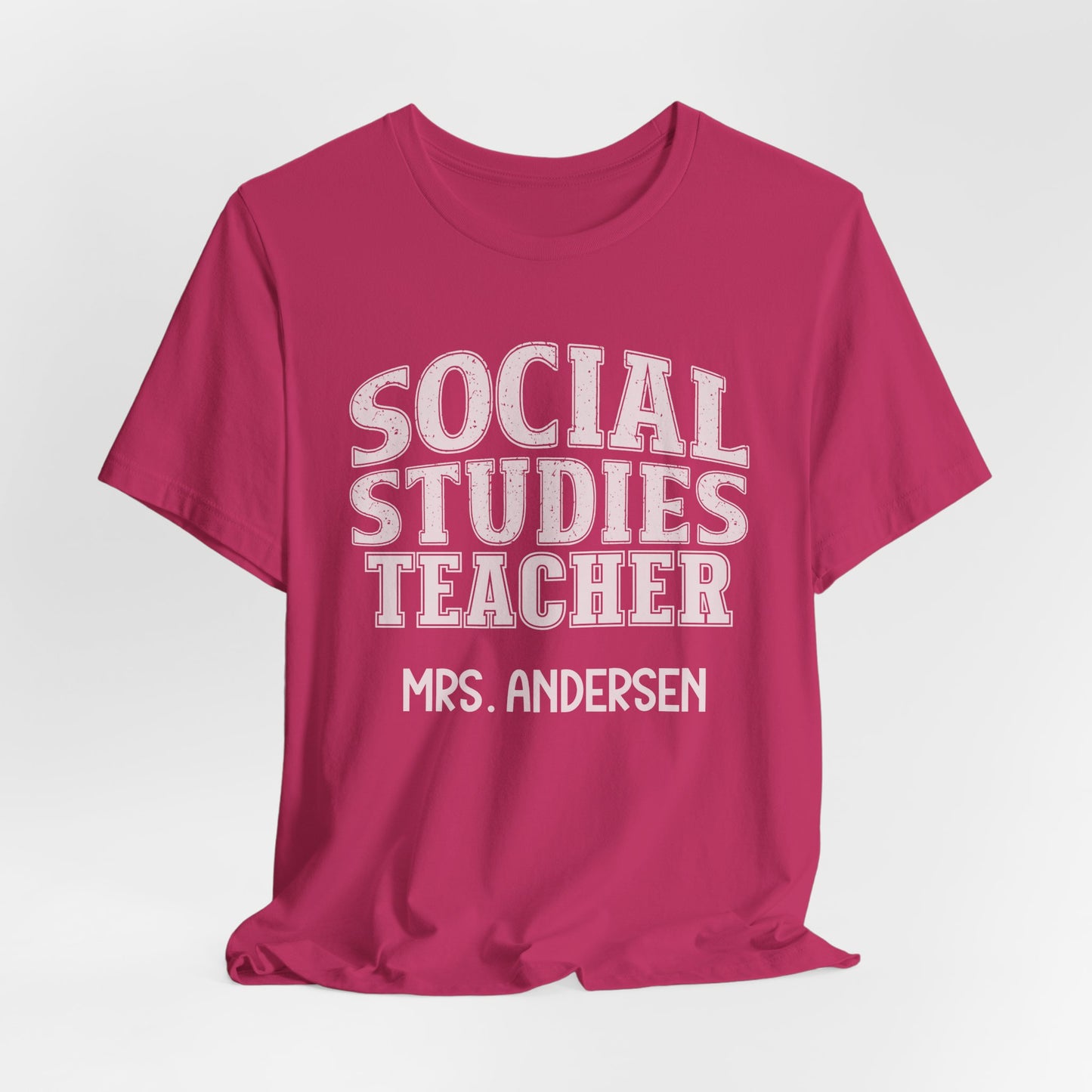 Custom Unisex Social Studies Teacher T-Shirt