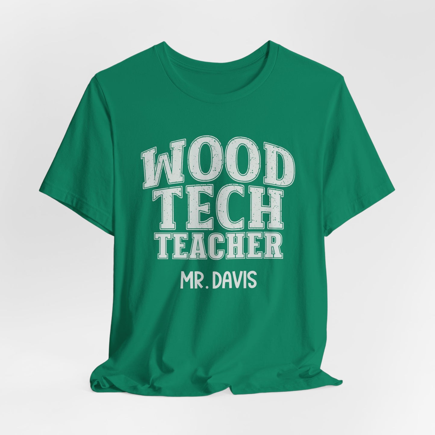 Custom Unisex Wood Tech Teacher T-Shirt
