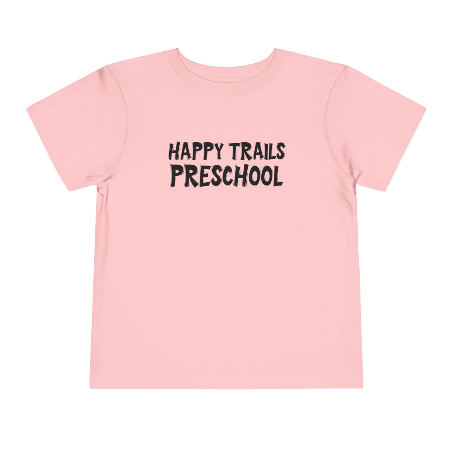 Custom School Name Toddler Bold Outlined T-Shirt