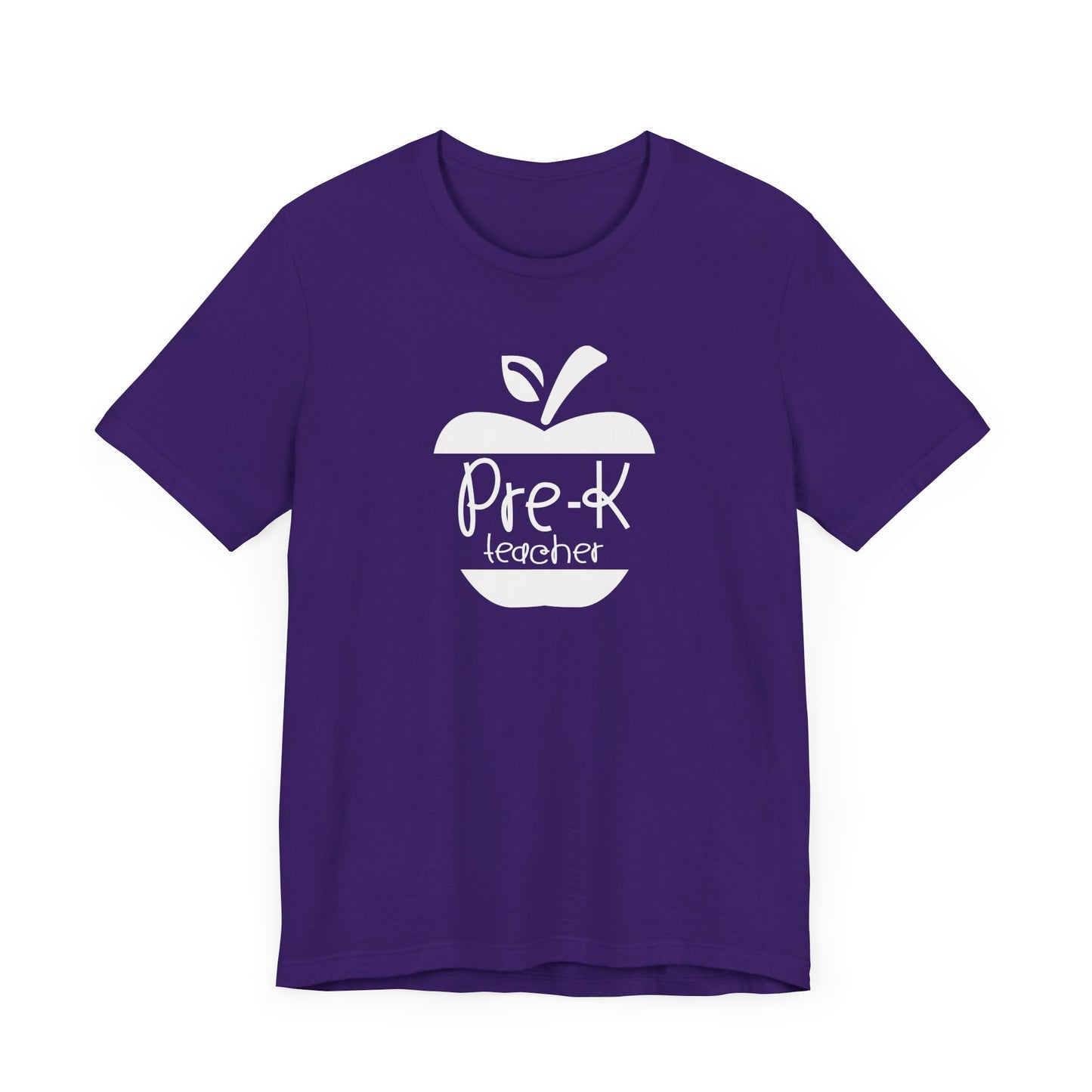 Custom Unisex Pre-K Teacher Apple Teacher T-Shirt