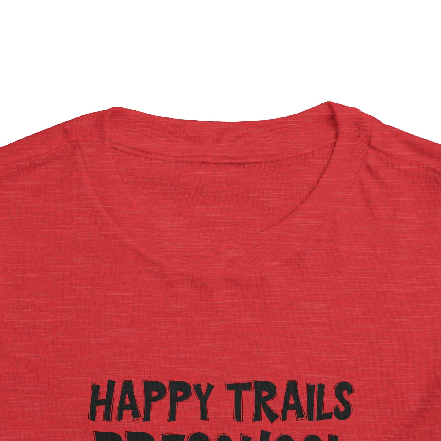 Custom School Name Toddler Bold Outlined T-Shirt