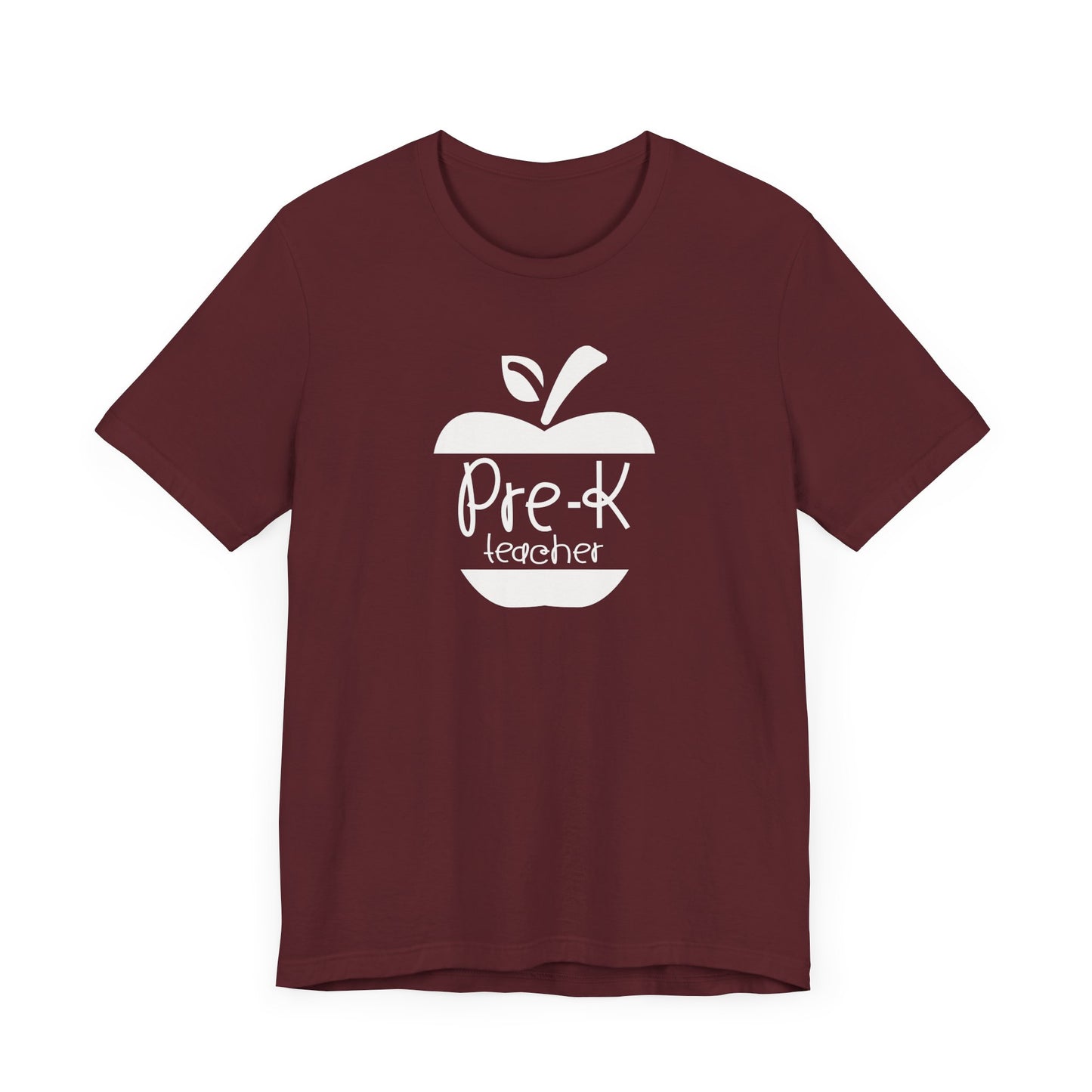 Custom Unisex Pre-K Teacher Apple Teacher T-Shirt