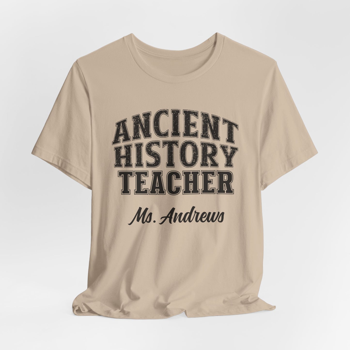 Custom Unisex Ancient History Teacher T-Shirt